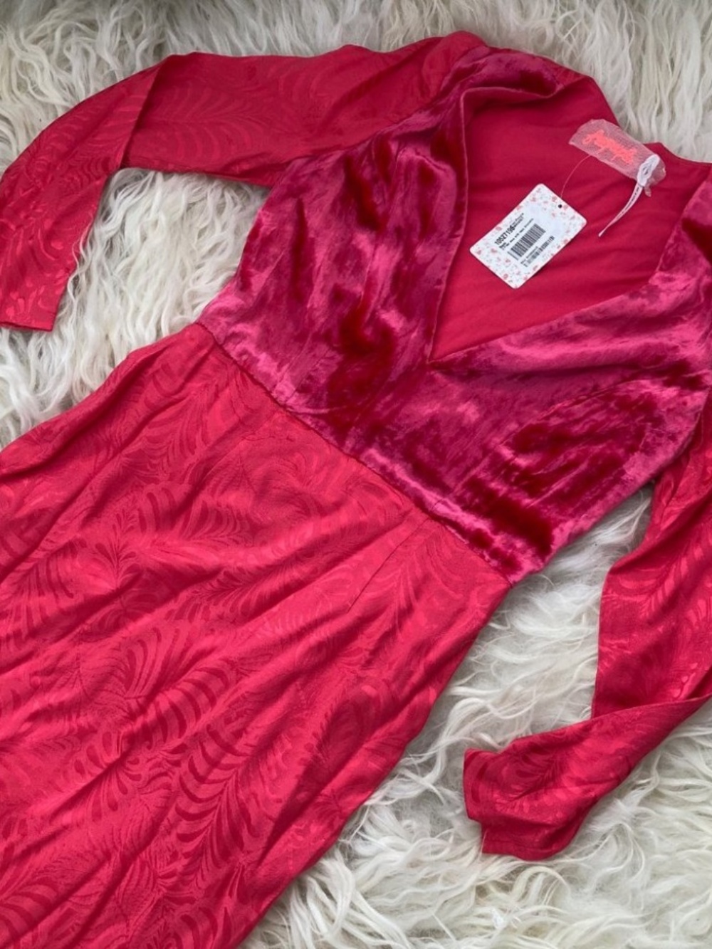 FREE PEOPLE Naomi Hot Pink Mini Dress 0222 - Picture 2 of 5